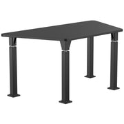 NPS® Aero-Lift Activity Table, 30" x 60" Trapezoid, Chem-Res Top, Surface Color: Black