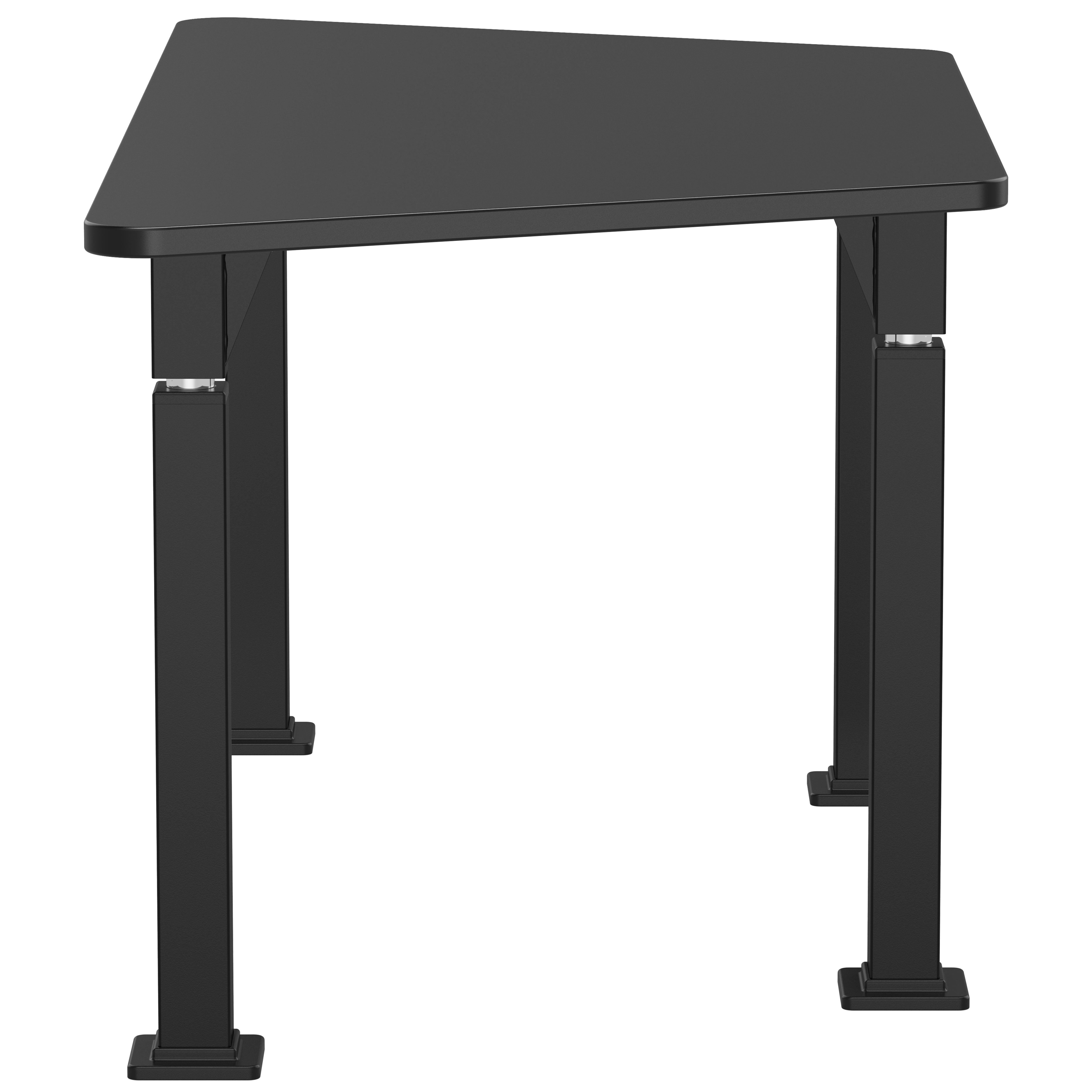 NPS® Aero-Lift Activity Table, 30" x 60" Trapezoid, Chem-Res Top, Surface Color: Black
