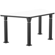 NPS® Aero-Lift Activity Table, 30" x 60" Trapezoid, Whiteboard Top, Surface Color: White