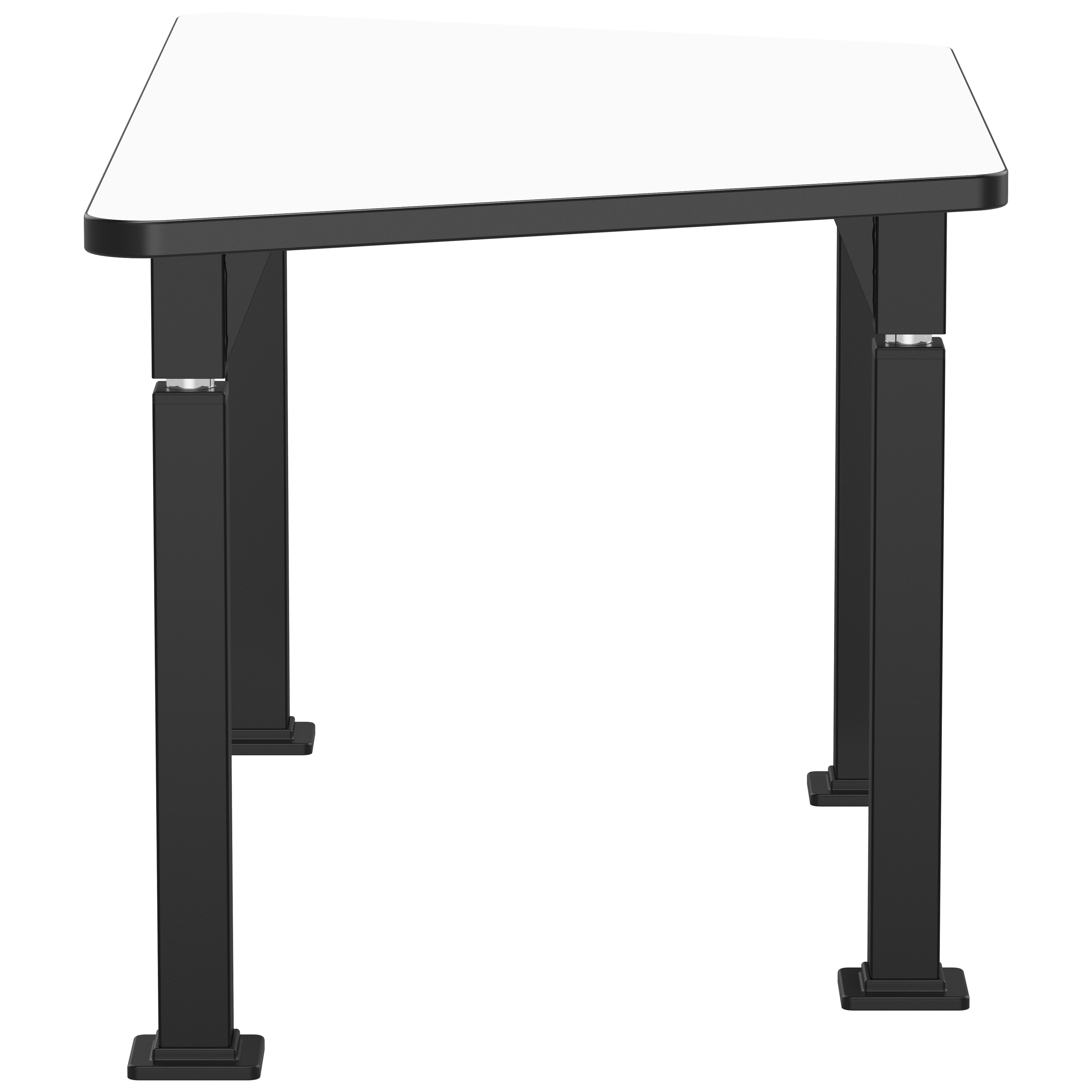NPS® Aero-Lift Activity Table, 30" x 60" Trapezoid, Whiteboard Top, Surface Color: White