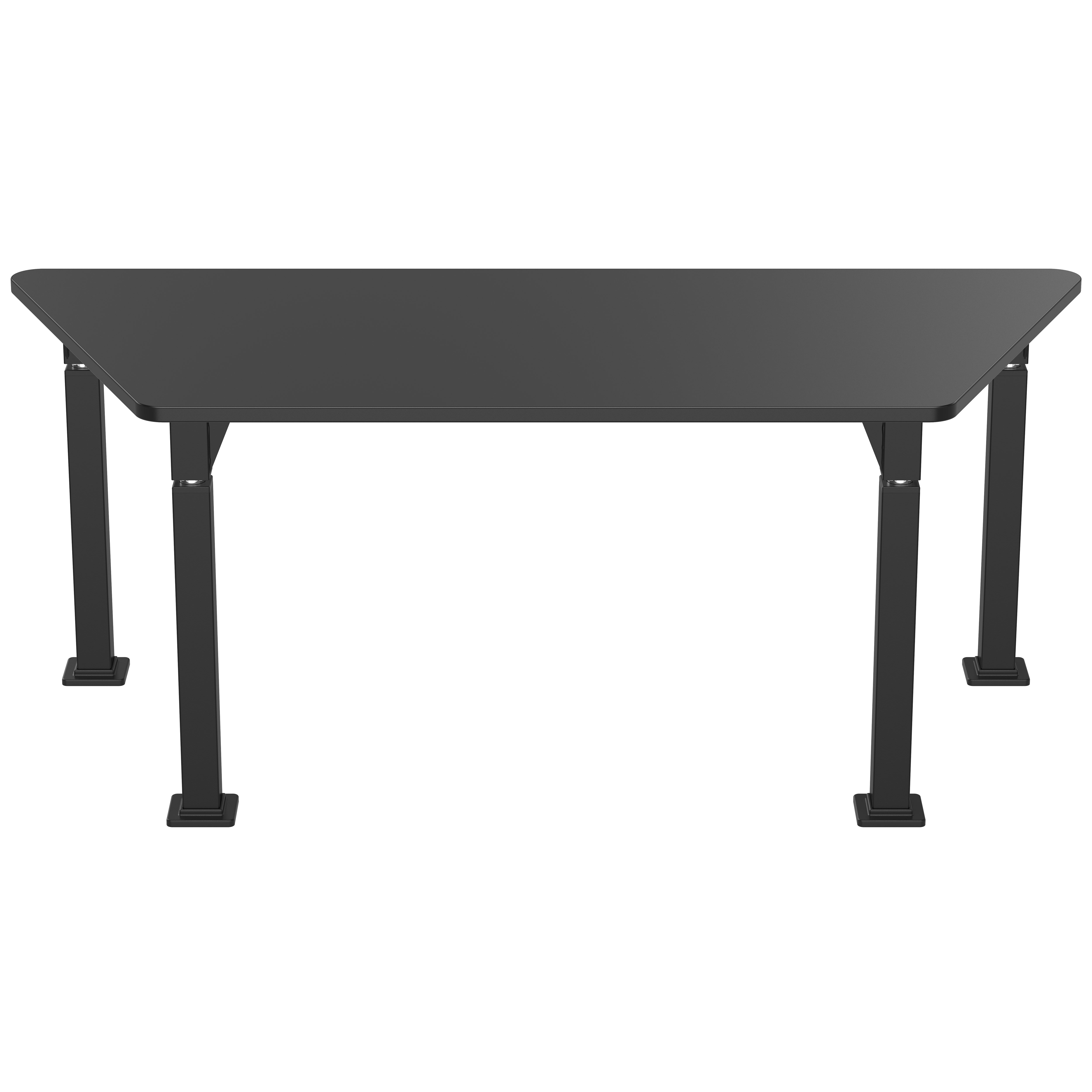 NPS® Aero-Lift Activity Table, 30" x 72" Trapezoid, Chem-Res Top, Surface Color: Black
