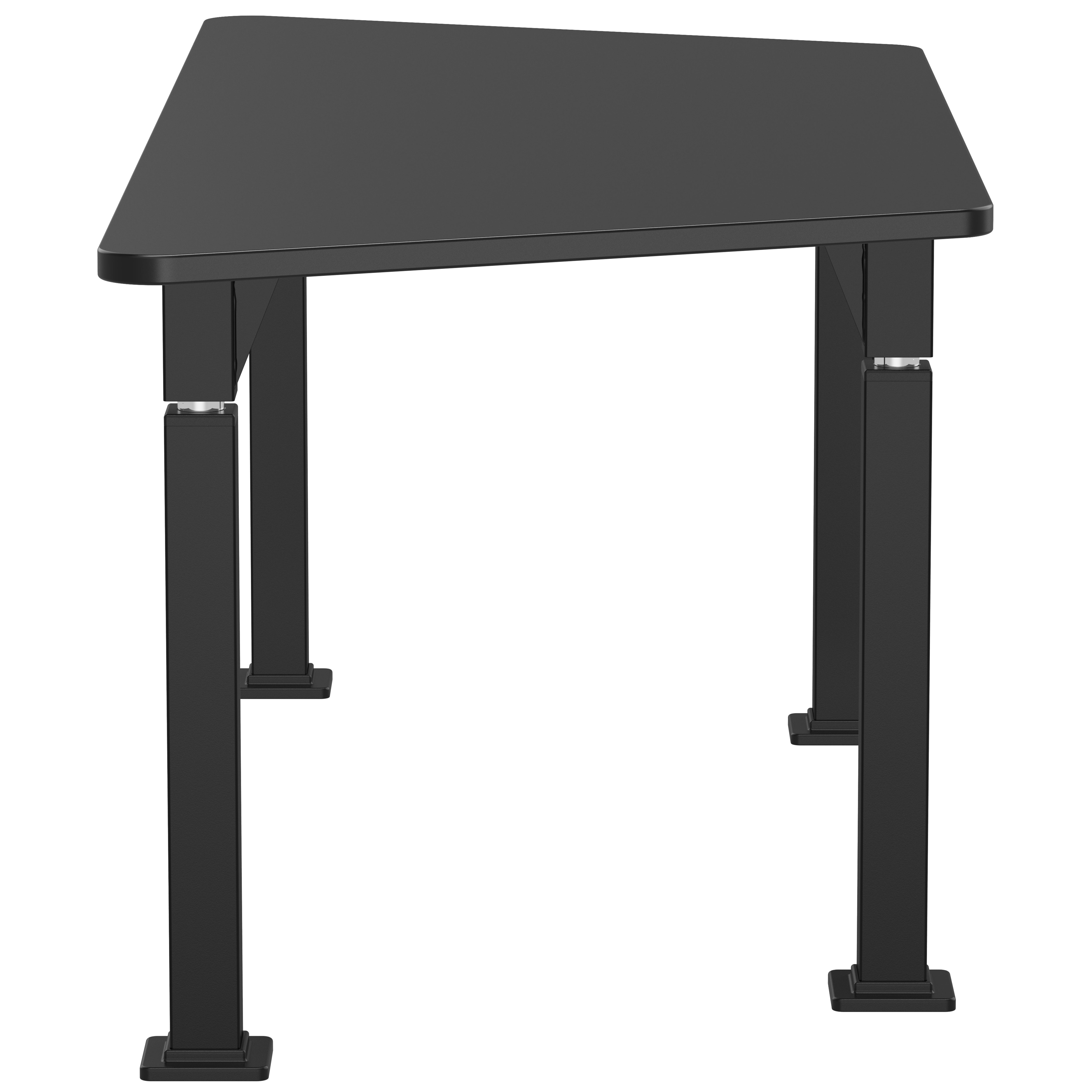 NPS® Aero-Lift Activity Table, 30" x 72" Trapezoid, Chem-Res Top, Surface Color: Black