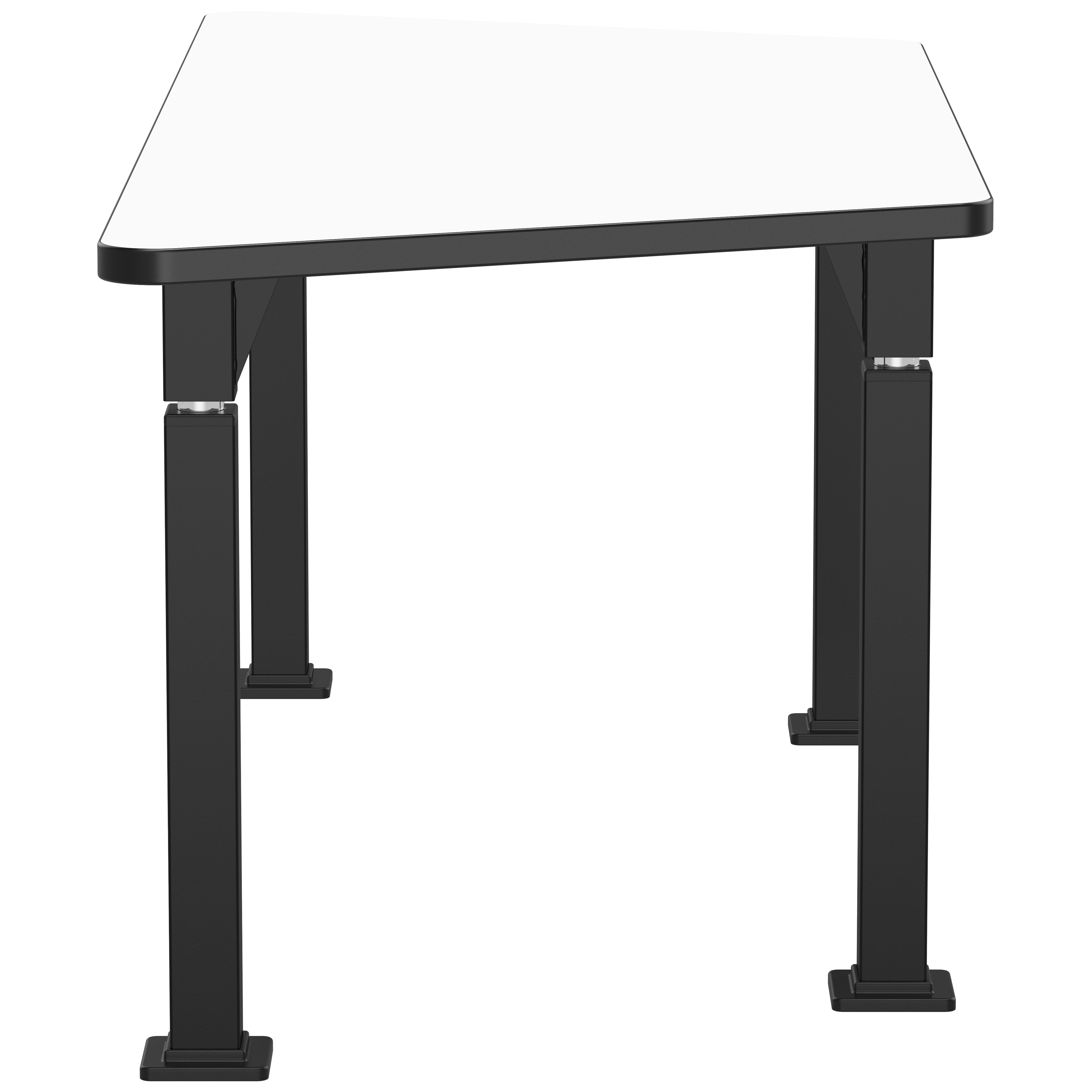 NPS® Aero-Lift Activity Table, 30" x 72" Trapezoid, Whiteboard Top, Surface Color: White