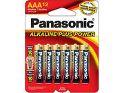 Panasonic 12 Pack Alkaline AAA Size Batteries AM-4PA/12B
