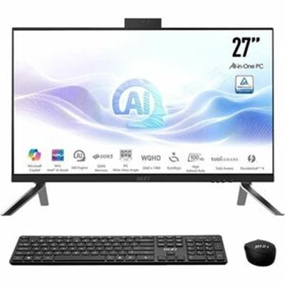 MSI - Modern AM273Q AI – 27” WQHD All-in-One – Intel Core Ultra 5 125H 2024 – 16GB Memory – 1TB Storage - Black