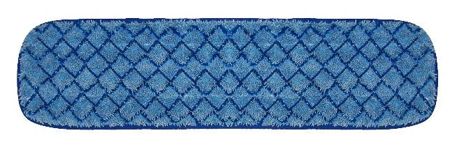 18In  Blue Microfiber Mop Head Heavy Duty Wet-Blue Binding Diamond Pattern (Case Of 12)