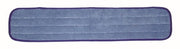 18In  Blue Microfiber Mop Head Heavy Duty Wet-Blue Binding (Case Of 12)