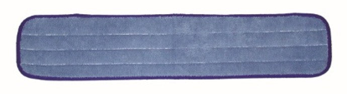 18In  Blue Microfiber Mop Head Heavy Duty Wet-Blue Binding (Case Of 12)
