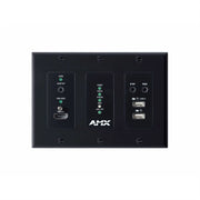 AMX 4K60 MWC/Dante AV-A Decoder Wallplate