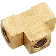 Anderson Metals 3/8 In. Yellow Brass Tee