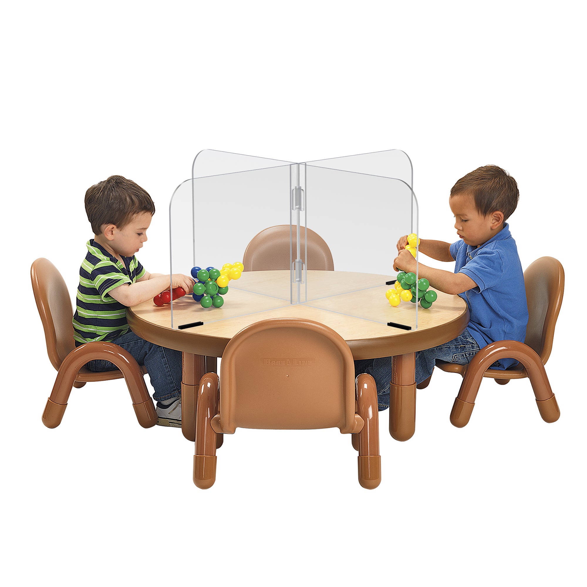 4-Zone Sneeze Guard - 36” x 36”