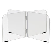 4-Zone Sneeze Guard - 36” x 36”