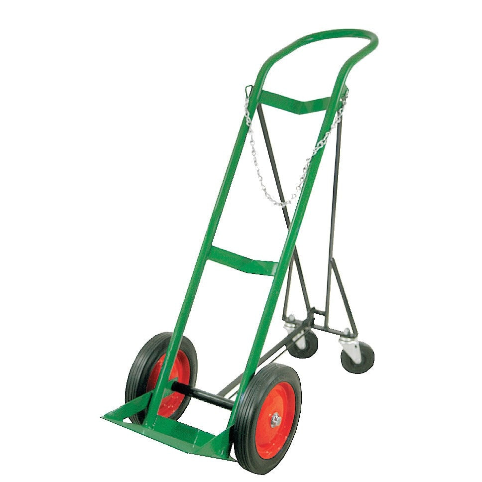 Single Cyl. Cart, Retractible Back Unit, 10” Solid Wheels