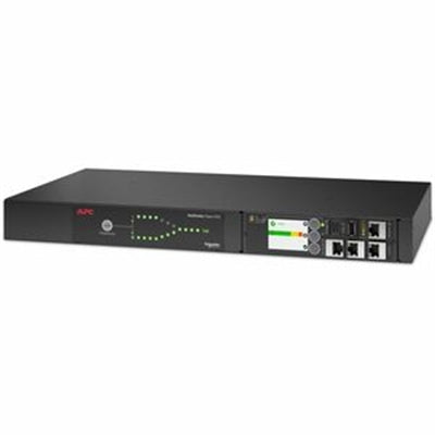 APC - Netshelter Rack Automatic Transfer Switch, 1U, 10A, 230V, C14 in, 12 C13 OUT, 50/60Hz - 12 X IEC 60320 C13 - 230 V - Black