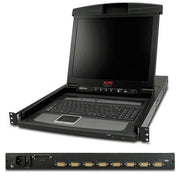 17" Rack LCD Console with Integrated 8 Port Analog KVM Switch