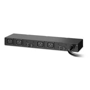 APC - NetShelter Basic Rack PDU, 0U/1U, 208V, 30A, 4 C19 Outlet - Basic - NEMA L6-30P - 4 X IEC 60320 C19 - 200 V, 208 V - Black