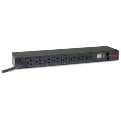 APC - NetShelter Metered Rack PDU, 1U, 20A, 120V, 8 NEMA 5-20 Outlet - Metered - NEMA L5-20P - 8 X NEMA 5-20R - 100 V, 120 - Unknown