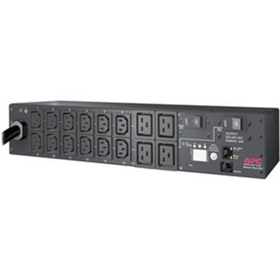 APC - NetShelter Metered Rack PDU, 2U, 5.0kW, 208V, 30A, 12 C13 and 4 C19 Outlet - Metered - NEMA L6-30P - 12 X IEC 60320 - Unknown