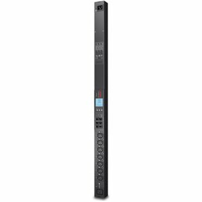APC Rack PDU 2G, Switched, ZeroU, 20A/208V, 16A/230V, (7) C13 & (1) C19