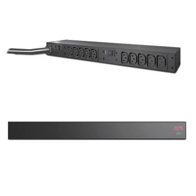 APC - NetShelter Basic Rack PDU, 1U, 30A, 208V, 10 C13 Outlets - Basic - NEMA L6-30P - 10 - 200 V, 208 V, 230 V - 4992 W - Unknown