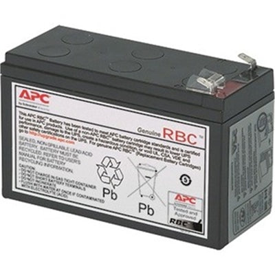 APC - Replacement Battery Cartridge for Back-UPS, 12V 6.5Ah Lead-acid Battery, 2-year Repair or Replace Warranty - Lead - Black