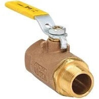 Apollo Valve Ball Valve, 3/4" x6.37", Brnz, FNPT, Locking handle and bleed off valve