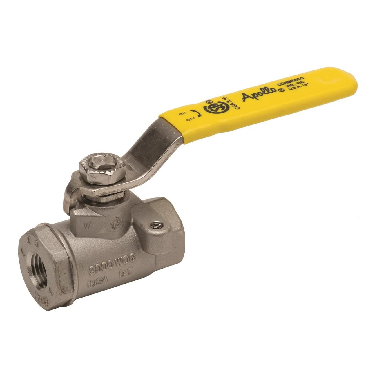7610516A Apollo Valve, Ball Valve, 76, Silver, Stainless Steel, Reduced Bore