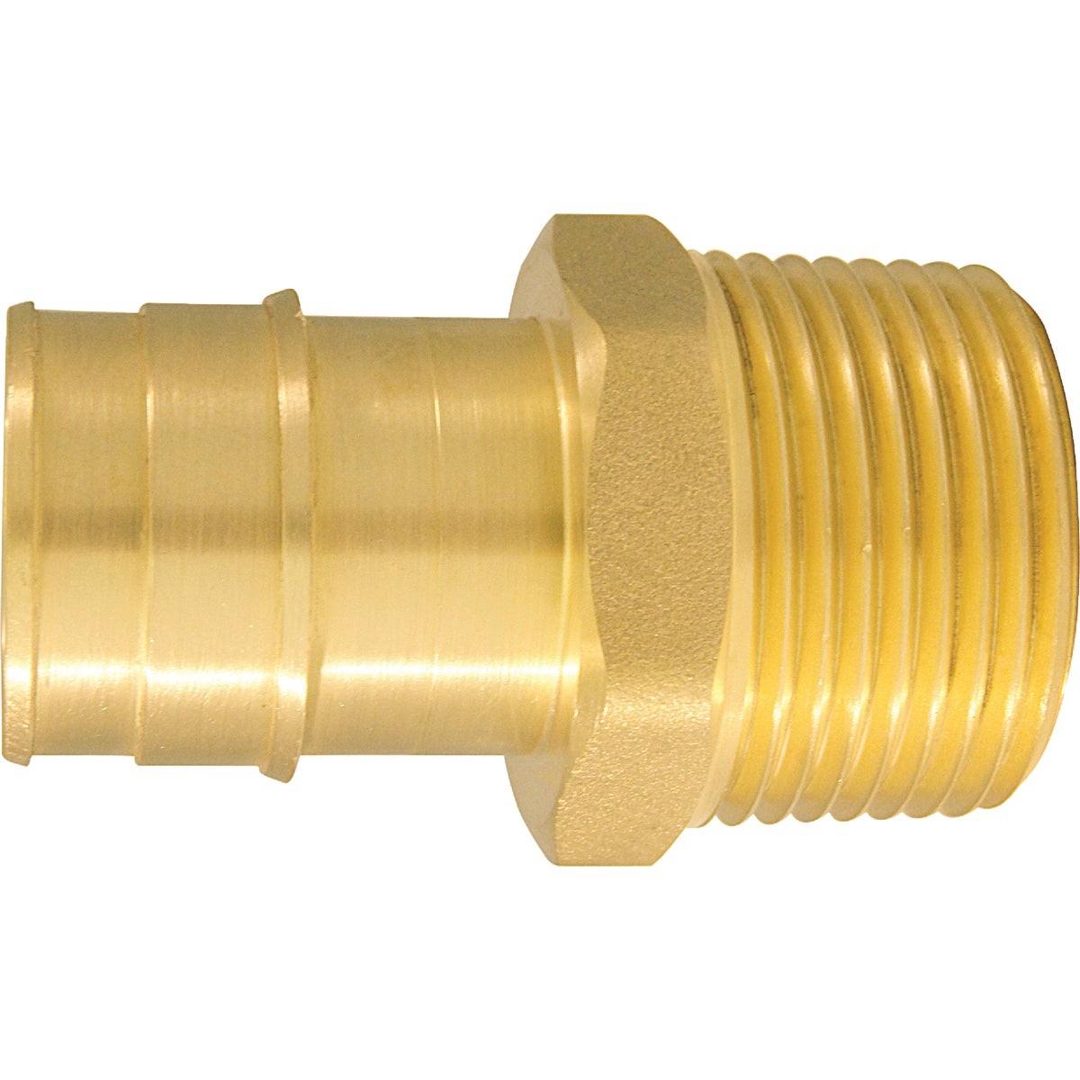Apollo Retail 1 In. x 1 In. Brass Insert Fitting MIP Adapter Type A