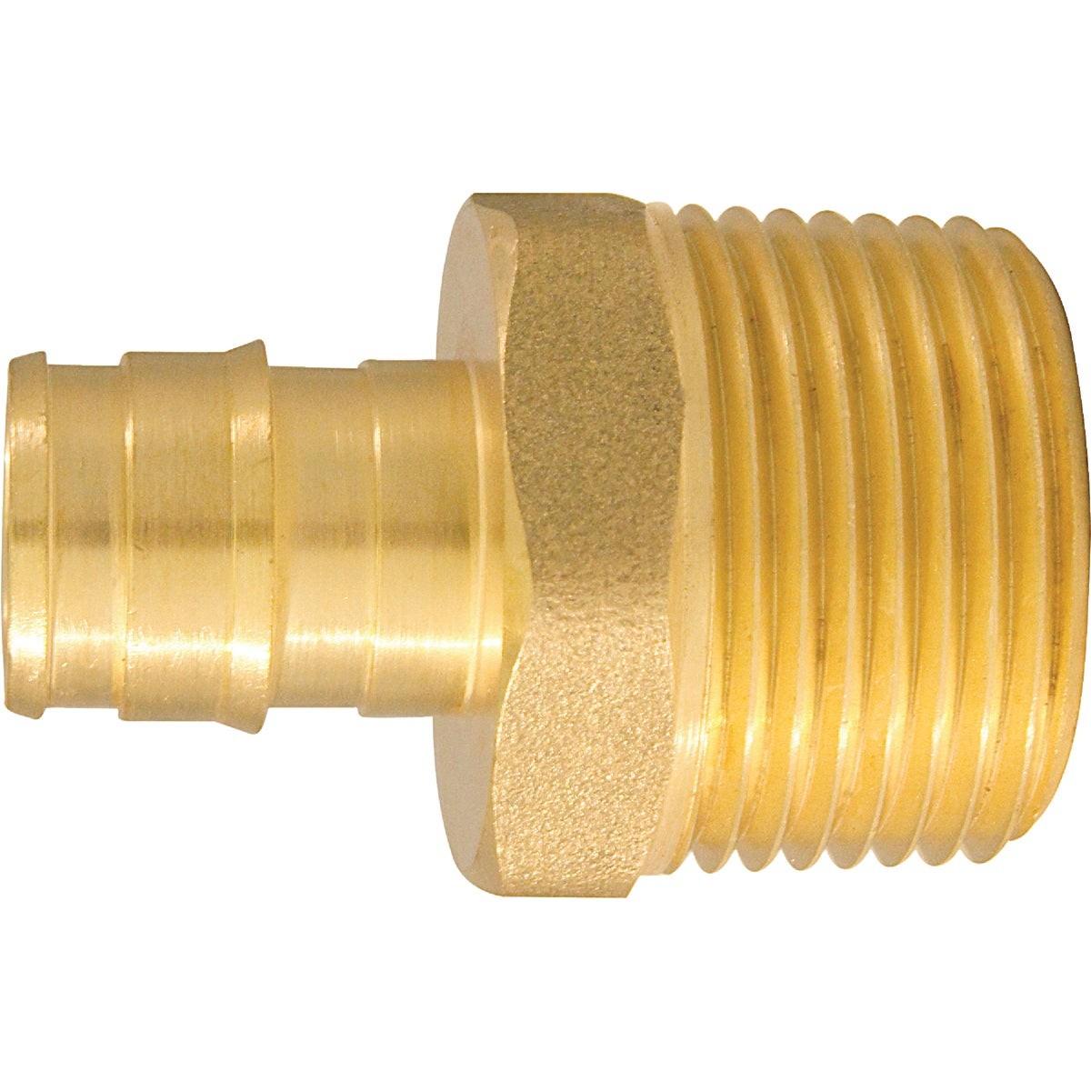 Apollo Retail 1/2 In. x 3/4 In.Brass Insert Fitting MIP Adapter Type A