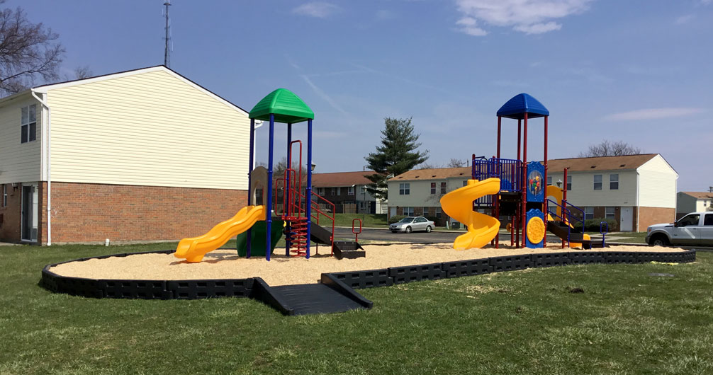 ADA Half Ramp System for use with 8" or 12" borders