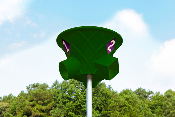 Triple Shoot - GREEN with 7' pole