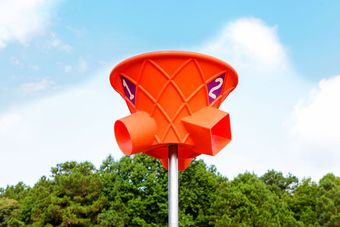 Triple Shoot - ORANGE with 7' pole