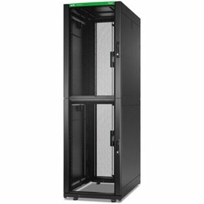 APC NetShelter SX Colocation Enclosure, 2 x 20U, 600W x 1070D mm, w/ Sides, Black [TAA]
