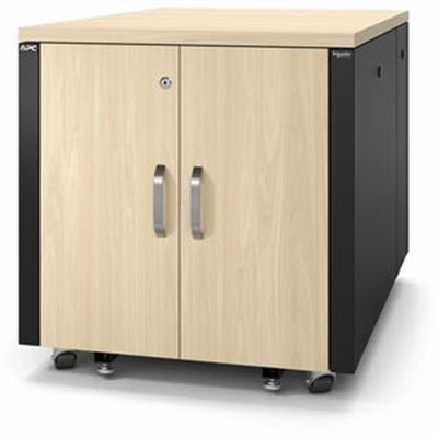 APC NetShelter Soundproof 12U Server Rack Enclosure Maple
