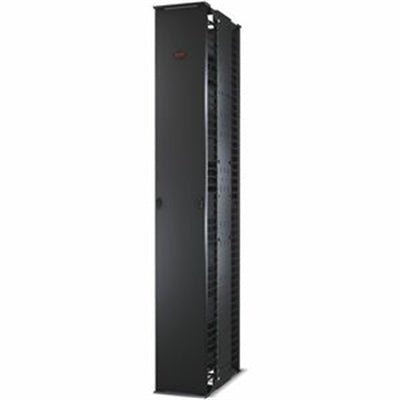 APC Performance, Vertical Cable Manager for 2 &amp; 4 Post Racks, 84&amp;quot;H x 12&amp;quot;W, Double-Sided with Doors