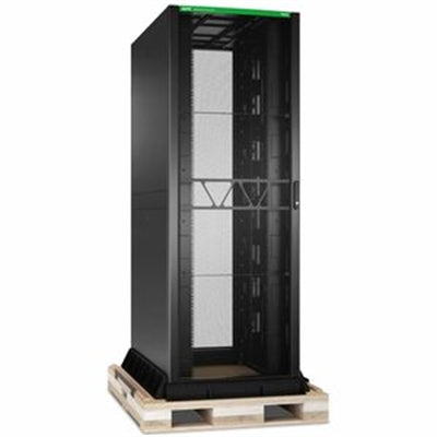 APC NetShelter SX Advanced Rack, High Strength, 48U, 2258H x 800W x 1295D mm, with Shock Package, Black [TAA]