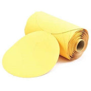 Arc Abrasives PSA Disc Roll, Size: 6", Material: Gold Aluminum Oxide Sterate, Grit: 320 A-Wt, Type: Open Coat, Packaging Qty: 100 Disc per roll, 1 roll per case