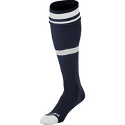 Striped Soccer Sock - Navy White, Medium