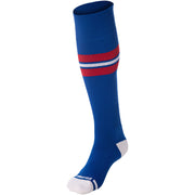 Striped Baseball Sock - Kelly Green,White,Grey, Small