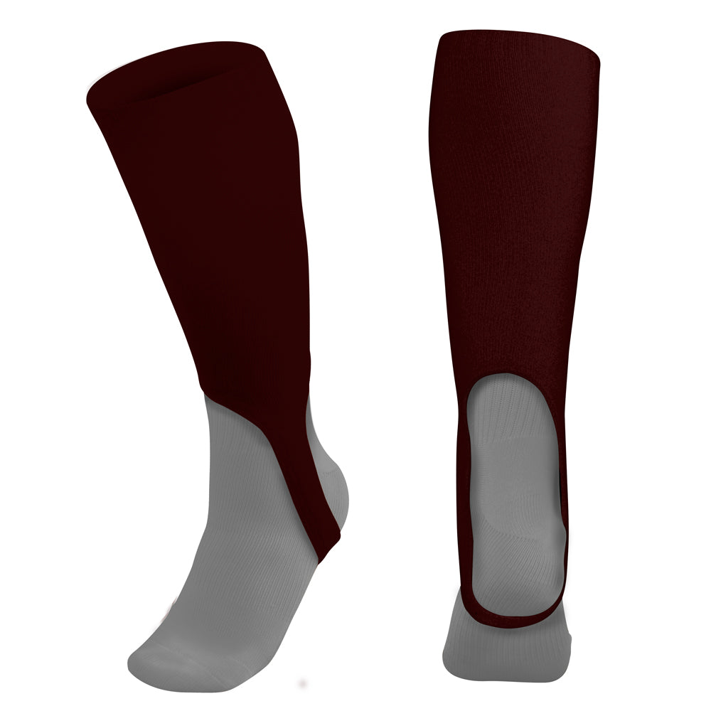 Stirrups 7" Socks - Maroon, Small