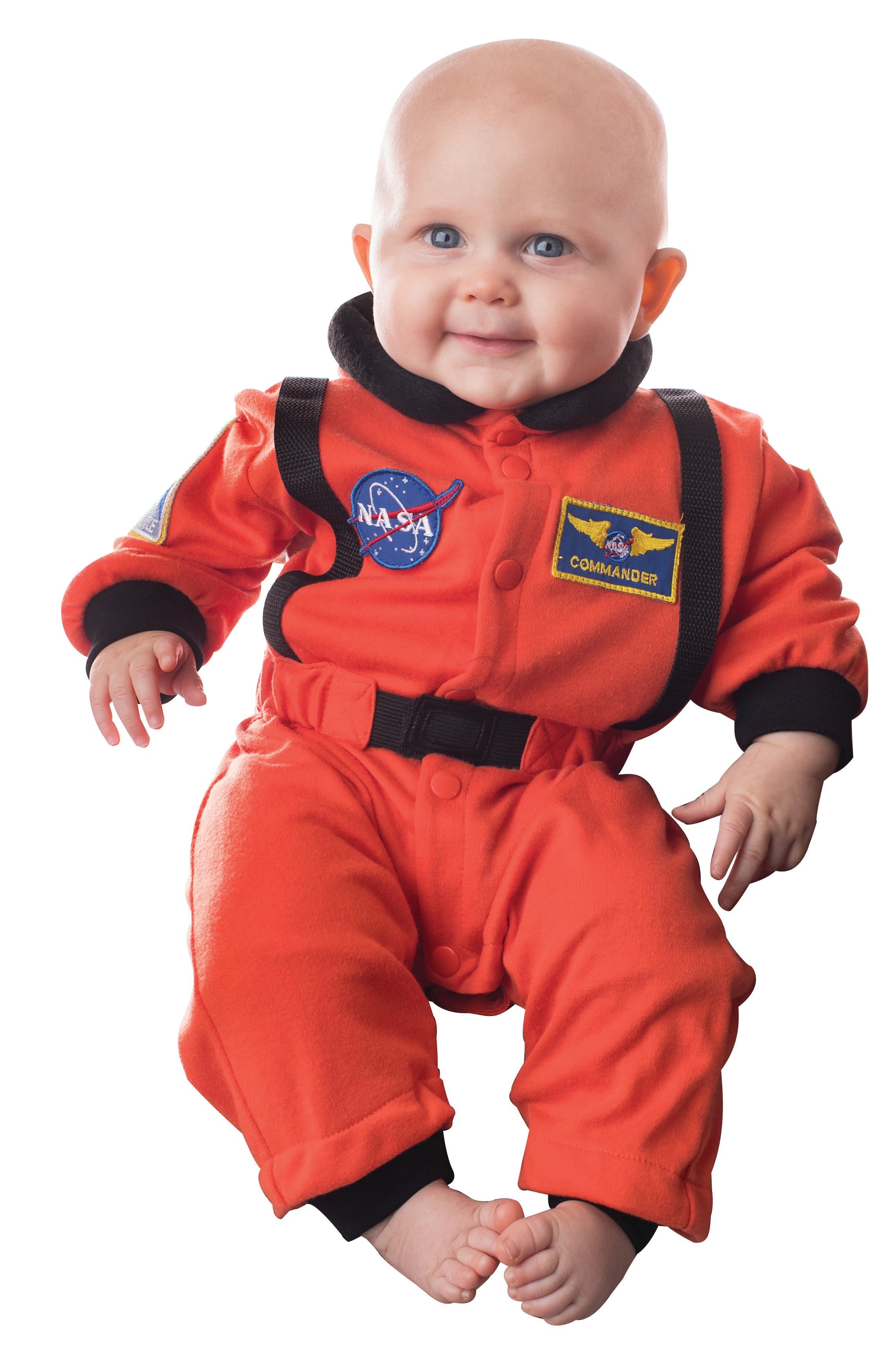 Jr. Astronaut Suit, Orange, Size 6 to 12 Months