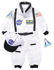 Jr. Astronaut Suit, White, 18 Months, with Embroidered Cap
