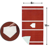 ProMounds Batting Mat Pro  12' x 6' Lined Clay