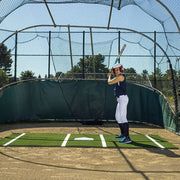ProMounds Batting Mat Pro Softball 12' x 7' Green