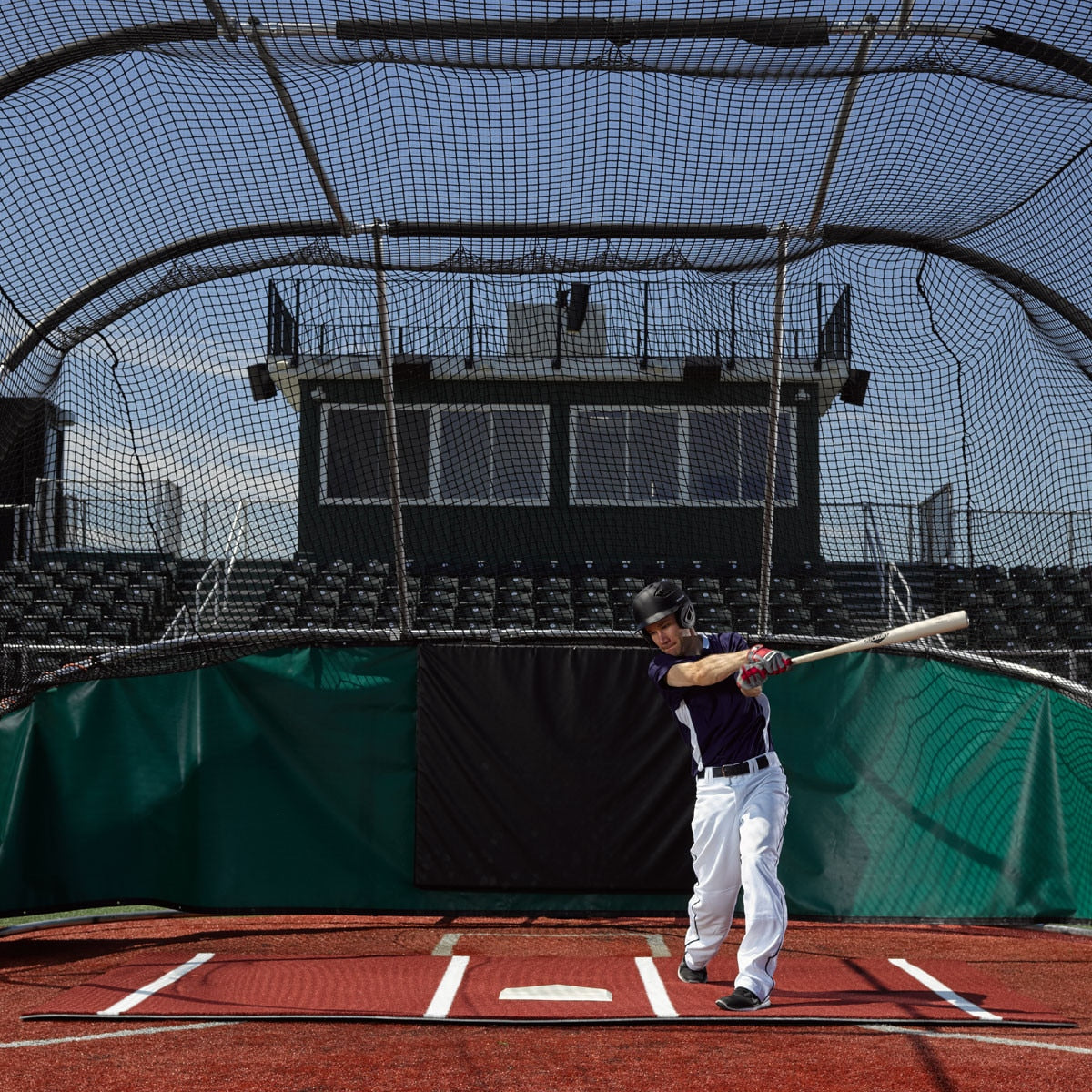 ProMounds Batting Mat Pro Softball 12' x 7' Clay