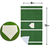 ProMounds Batting Mat Pro  12' x 6' INLAID Plate