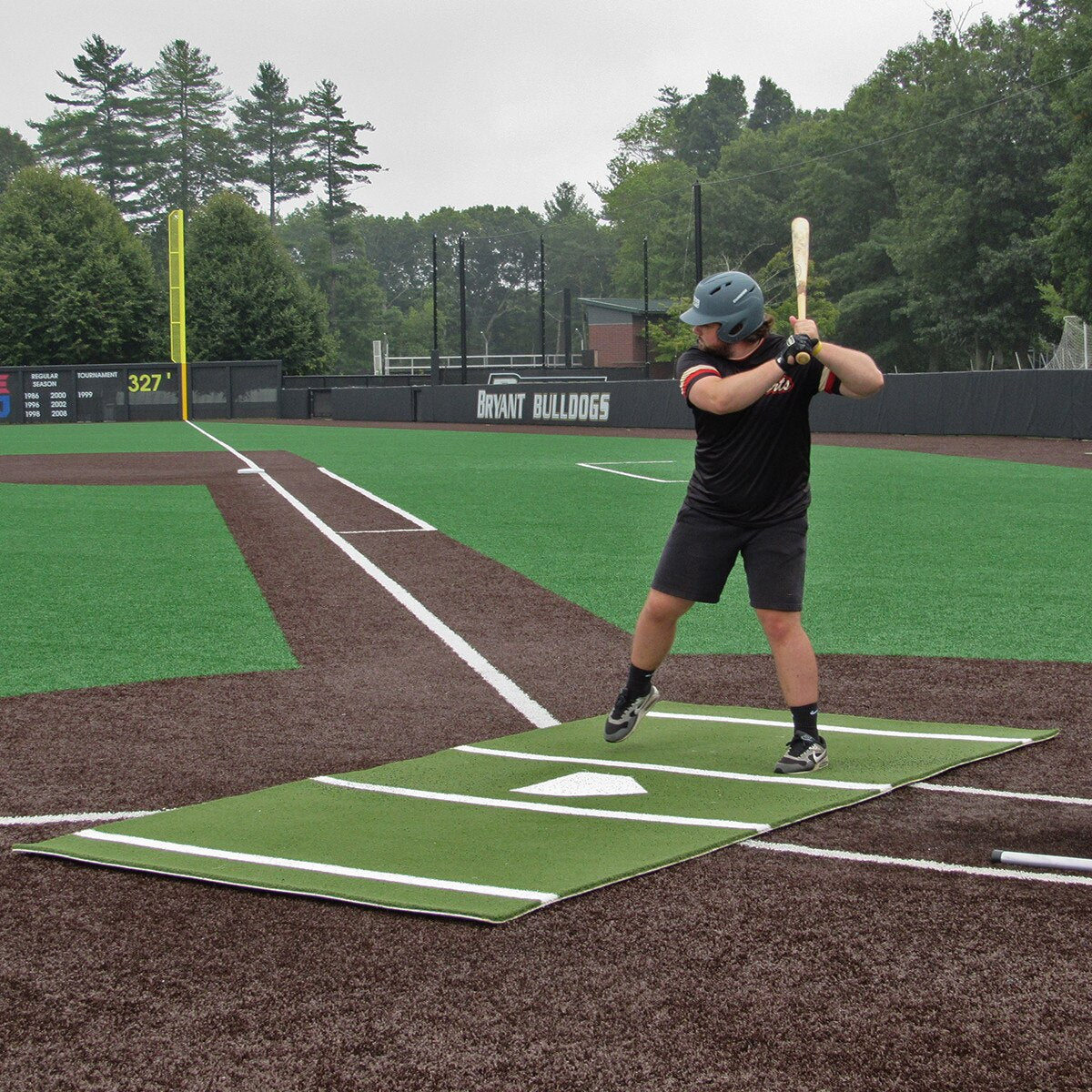 ProMounds Batting Mat Pro  12' x 6' INLAID Plate