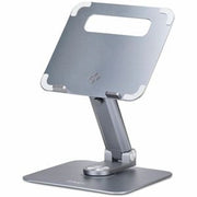 StarTech.com Telescopic Laptop Stand 360 Swivel Base Rotating Computer Riser for Desk Adjustable Height and Tilt Max 11lb/5kg Aluminum Build Portable