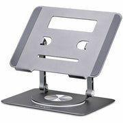 StarTech.com Rotating Laptop Stand 360 Swivel Ergonomic Desk Riser for Computer Elevated Tray W/ Adjustable Tilt Max 11lb/5kg Aluminum Build Portable