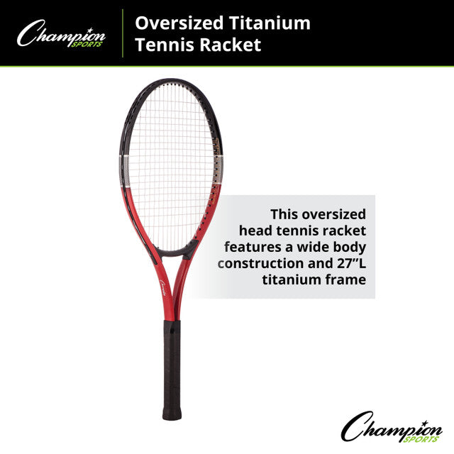 Oversized Titanium Tennis Racket